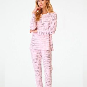 pink hearts Roller Rabbit Pajamas